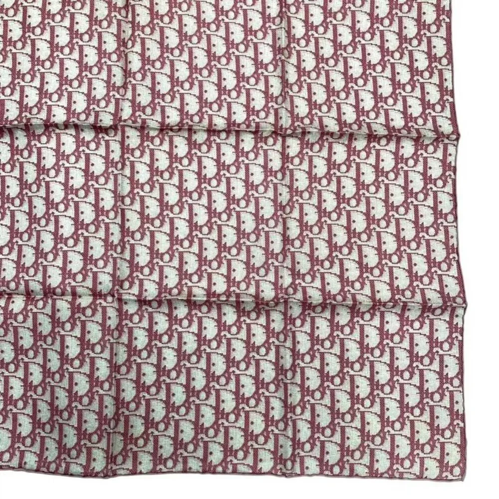 Dior Christian Trotter Scarf Silk Pink